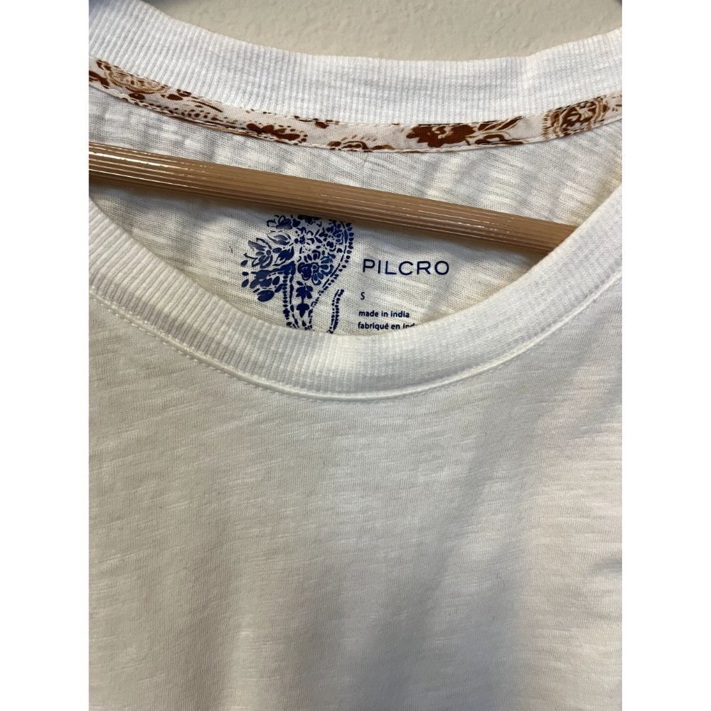NWT Anthropologie Pilcro Ruffle-Sleeved Tunic White s - Picture 10 of 11